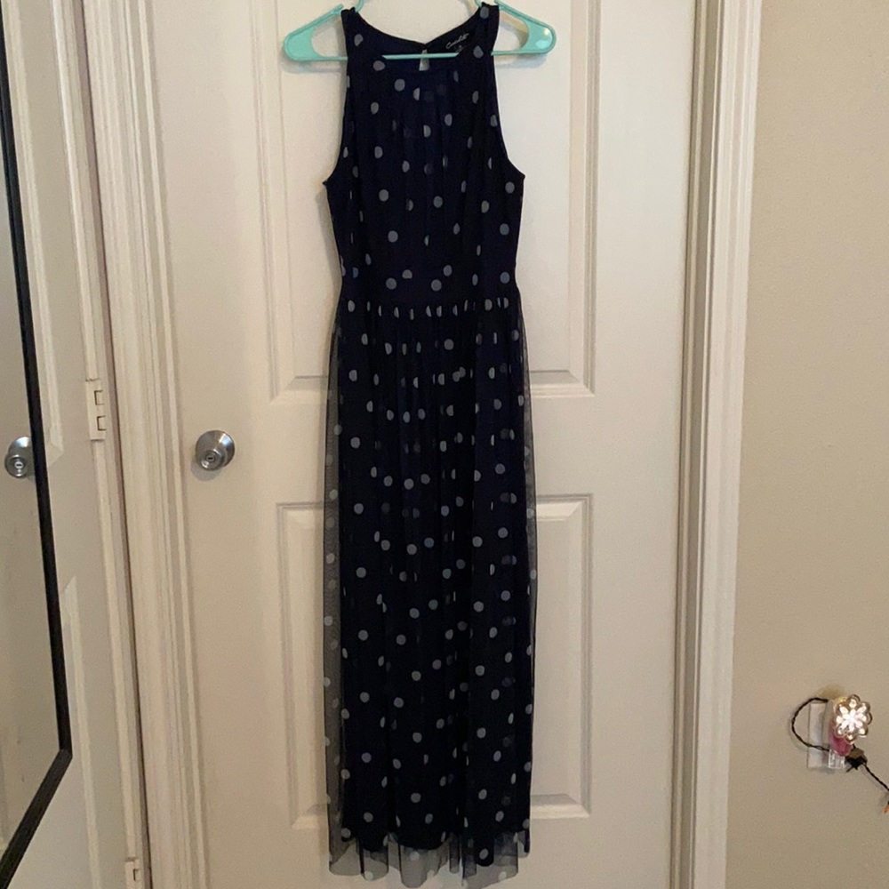 Candalite Navy Blue Polka Dot Women’s Dress Size M